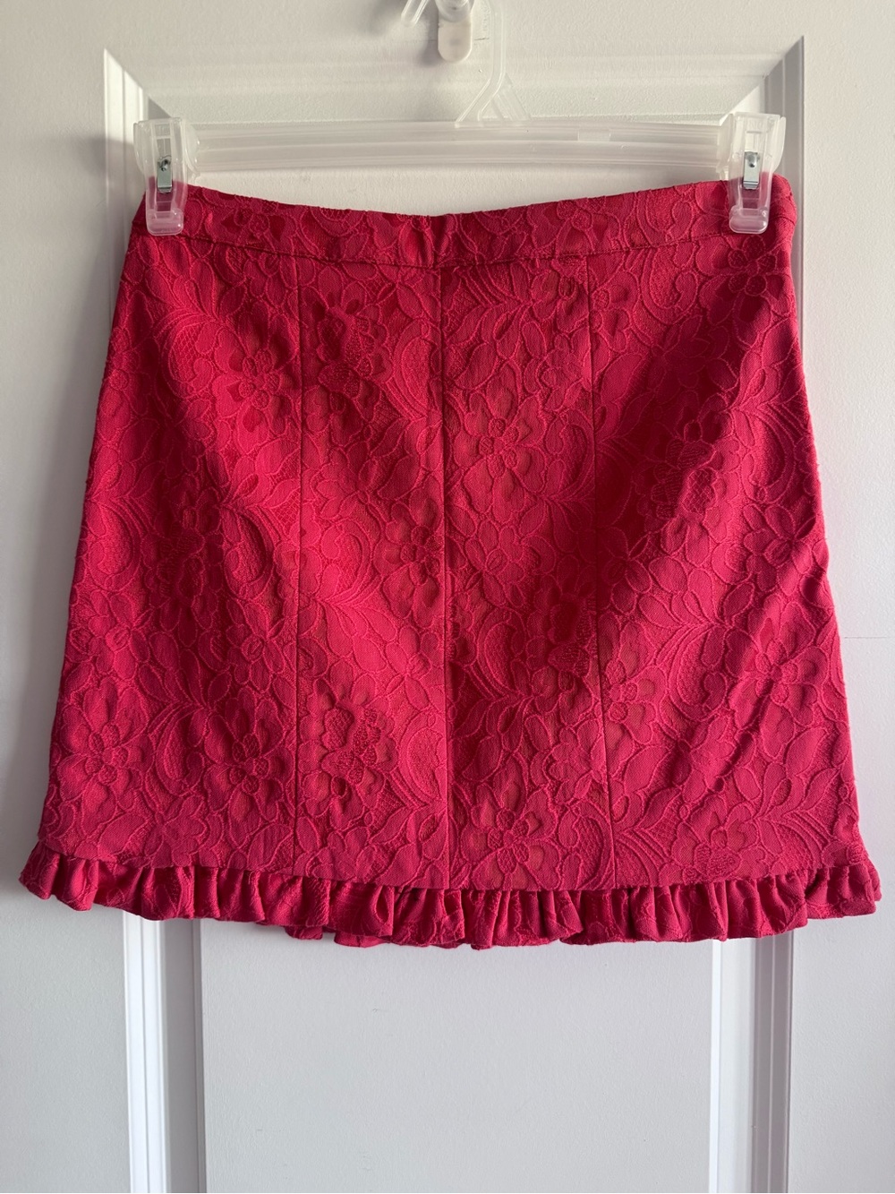 Free People Floral Lace Mini Skirt